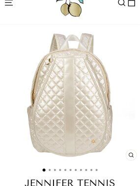 JENNIFER TENNIS LemonBella Tennis Pickleball BACKPACK | PEARL